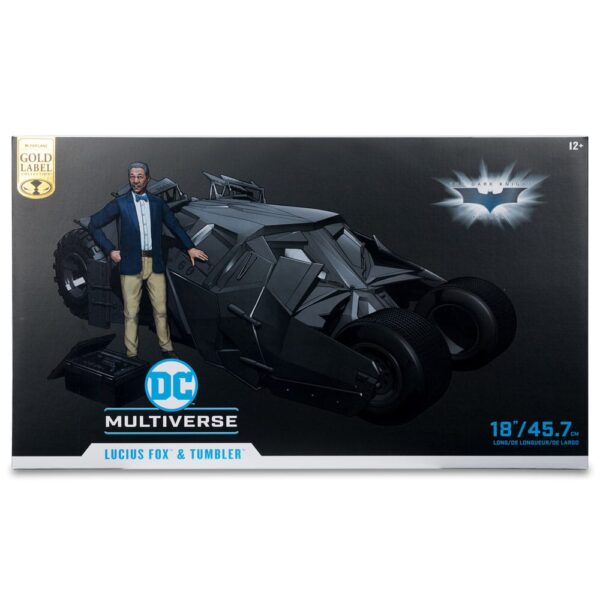 DC Multiverse Jármű Tumbler with Lucuis Fox (The Dark Knight) (Gold Label)