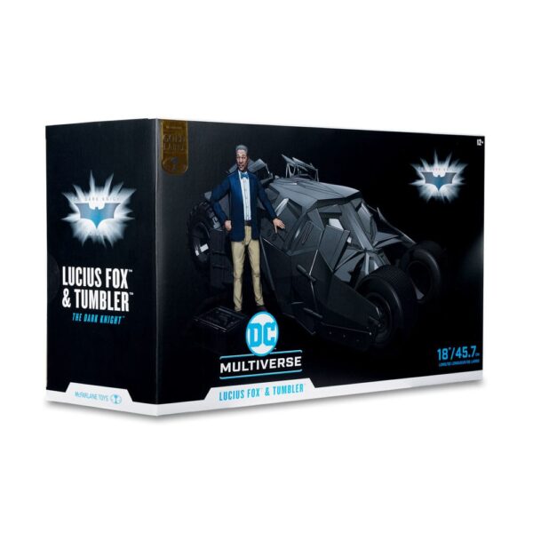 DC Multiverse Jármű Tumbler with Lucuis Fox (The Dark Knight) (Gold Label)