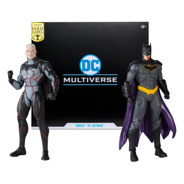 DC Collector Akció Figuras Pack of 2 Omega (Unmasked) & Batman (Bloody)(Gold Label) 18 cm