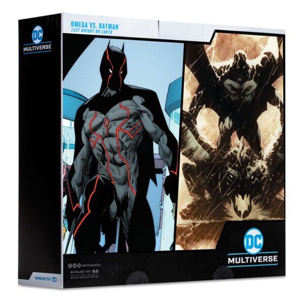 DC Collector Akció Figuras Pack of 2 Omega (Unmasked) & Batman (Bloody)(Gold Label) 18 cm