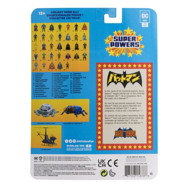 DC Direct Super Powers Akció Figura Batman (Manga) 13 cm