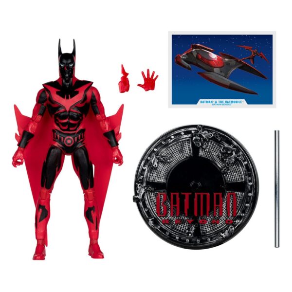 Batman Beyond DC Multiverse Akció Figura Járművel Batman & The Batmobile (Gold Label) 53 cm