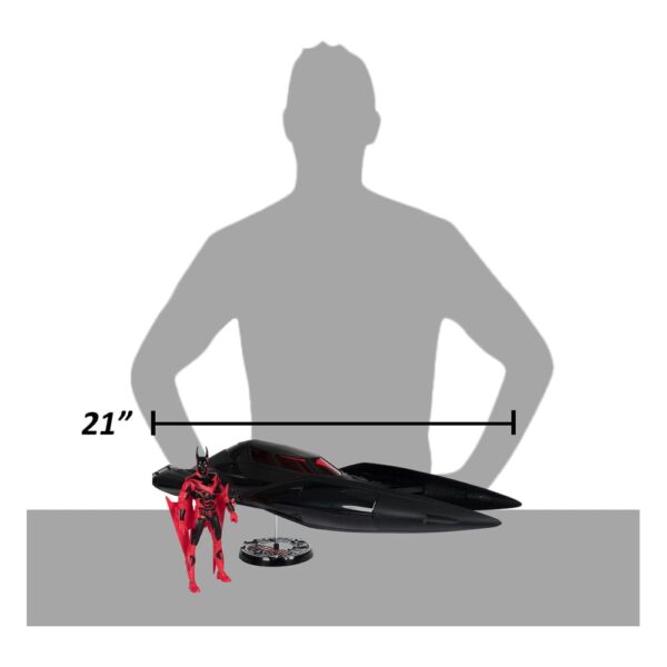 Batman Beyond DC Multiverse Akció Figura Járművel Batman & The Batmobile (Gold Label) 53 cm