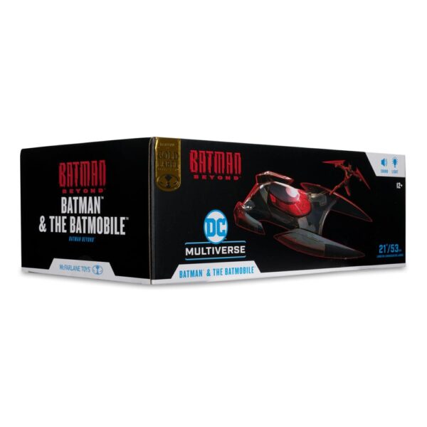 Batman Beyond DC Multiverse Akció Figura Járművel Batman & The Batmobile (Gold Label) 53 cm