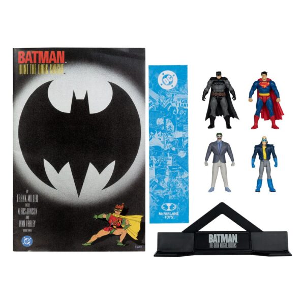 DC Direct Page Punchers Akció Figura 4-Pack Batman & Son of Batman & Superman & Joker 7 cm