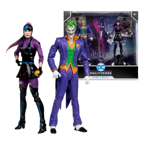 DC Multiverse Akció Figuras Pack of 2 The Joker & Punchline 18 cm