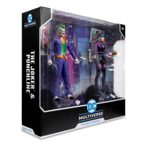 DC Multiverse Akció Figuras Pack of 2 The Joker & Punchline 18 cm