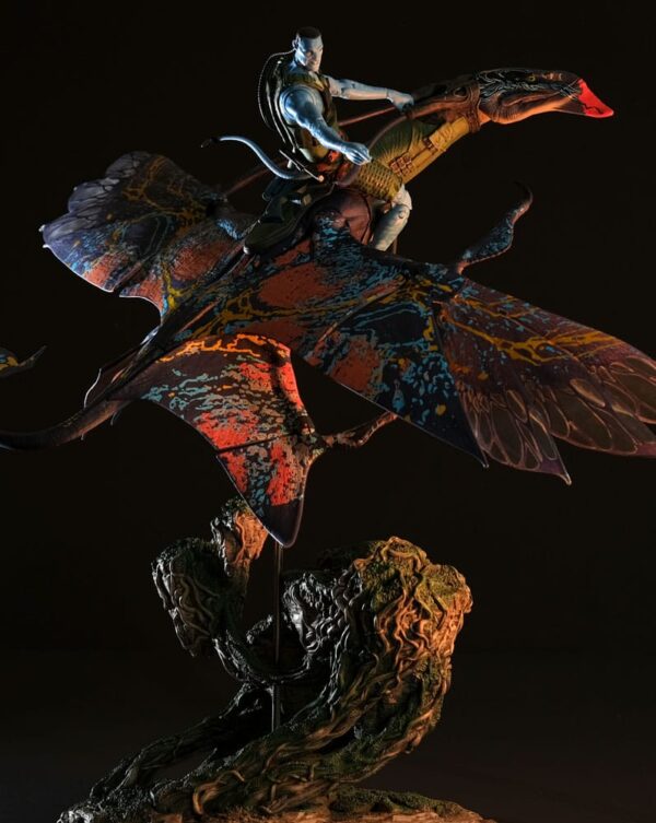 Avatar: The Way of Water Akció Figura Recom Quaritch & RDA Banshee (Gold Label)