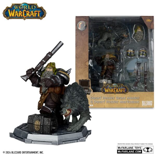 World of Warcraft Akció Figuras Dwarf Hunter & Pandaren 15 cm Assortment (8)
