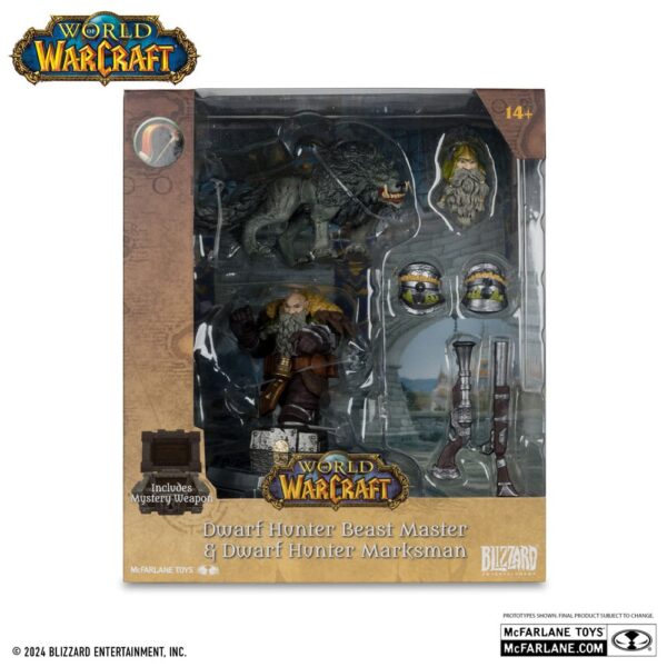 World of Warcraft Akció Figuras Dwarf Hunter & Pandaren 15 cm Assortment (8)