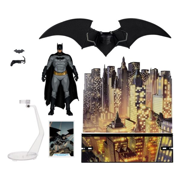 DC Multiverse Akció Figura Batman with Bat-Glider (The Thirteenth Hour) (Gold Label) 18 cm