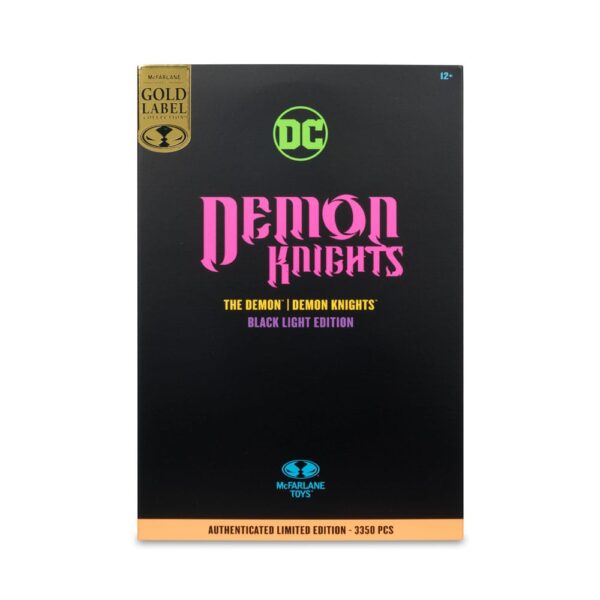 DC Multiverse Akció Figura The Demon (Demon Knights) Black Light Edition (Gold Label) 18 cm
