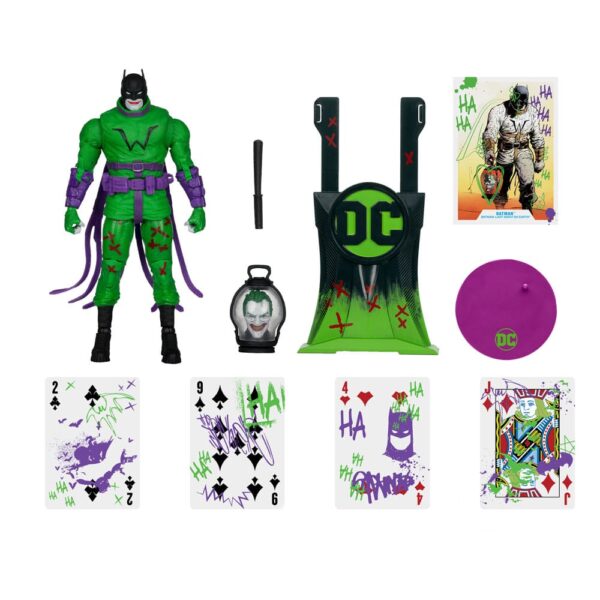 DC Multiverse Akció Figura Batman (Batman: Last Knight on Earth) Jokerized (Gold Label) 18 cm
