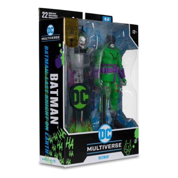 DC Multiverse Akció Figura Batman (Batman: Last Knight on Earth) Jokerized (Gold Label) 18 cm