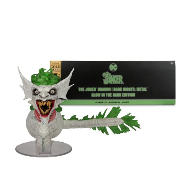 Dark Nights: Metal DC Multiverse Akció Figura The Joker Dragon Glow in the Dark Edition (Gold Label) 25 cm