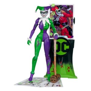 DC Multiverse Akció Figura Harley Quinn (DC Classic) Jokerized (Gold Label) 18 cm