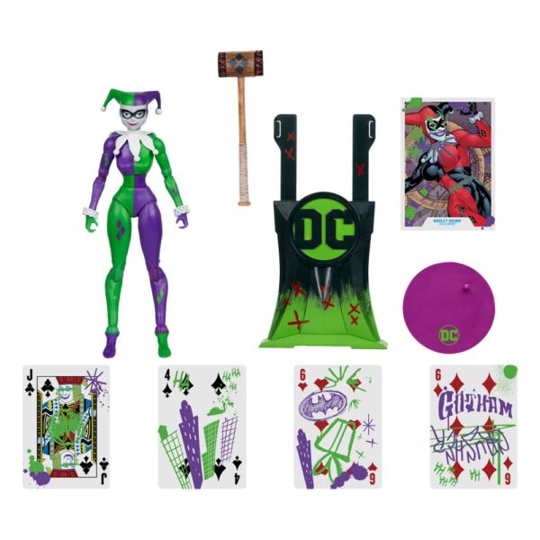 DC Multiverse Akció Figura Harley Quinn (DC Classic) Jokerized (Gold Label) 18 cm