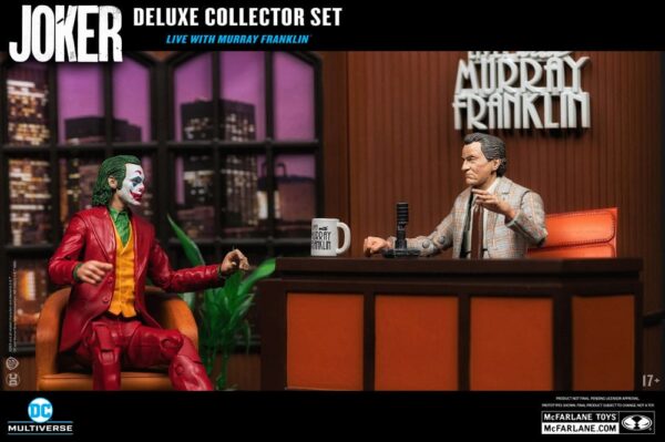 Joker DC Multiverse (Joker Movie) Deluxe Colllector Akció Figura The Joker (Live with Murray Franklin) Limited Edition 18 cm