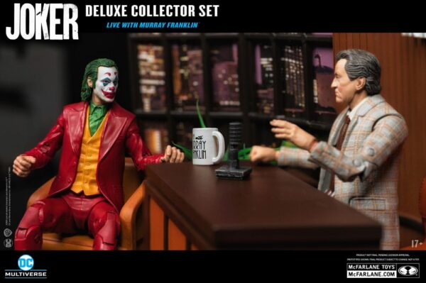Joker DC Multiverse (Joker Movie) Deluxe Colllector Akció Figura The Joker (Live with Murray Franklin) Limited Edition 18 cm