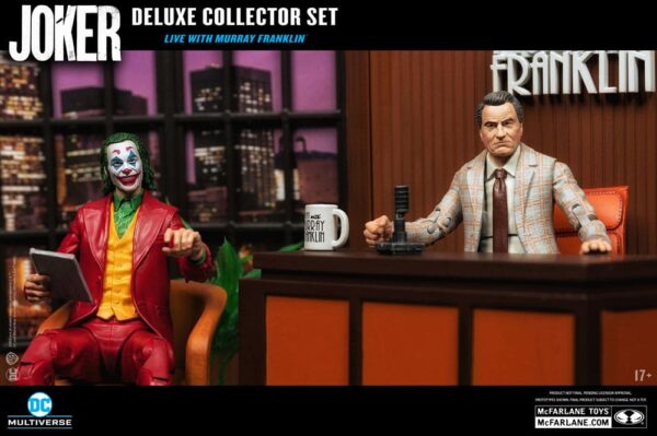 Joker DC Multiverse (Joker Movie) Deluxe Colllector Akció Figura The Joker (Live with Murray Franklin) Limited Edition 18 cm