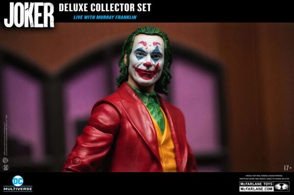 Joker DC Multiverse (Joker Movie) Deluxe Colllector Akció Figura The Joker (Live with Murray Franklin) Limited Edition 18 cm