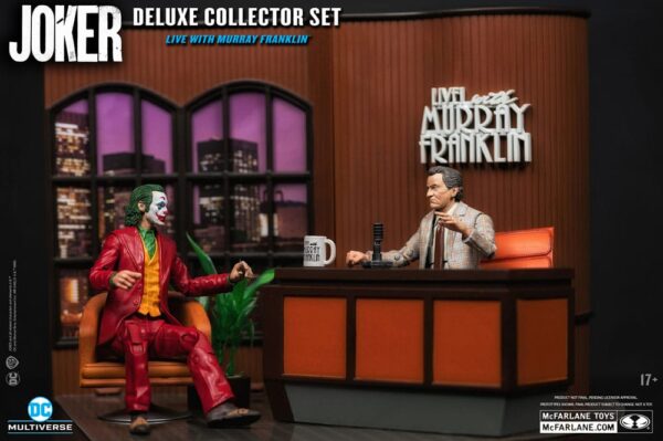Joker DC Multiverse (Joker Movie) Deluxe Colllector Akció Figura The Joker (Live with Murray Franklin) Limited Edition 18 cm