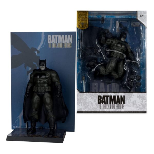 DC Multiverse McFarlane Cover Recreations Akció Figura Batman (Batman: The Dark Knight Returns #1) (Gold Label) 18 cm