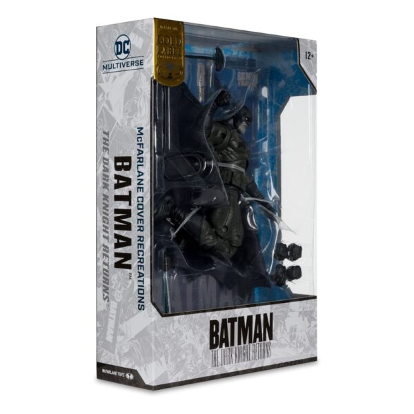 DC Multiverse McFarlane Cover Recreations Akció Figura Batman (Batman: The Dark Knight Returns #1) (Gold Label) 18 cm
