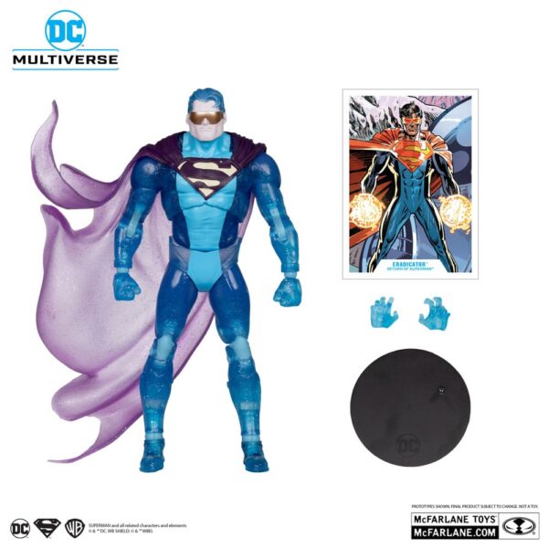 Return of Superman DC Multiverse Akció Figura Eradicator (Platinum Edition) 18 cm