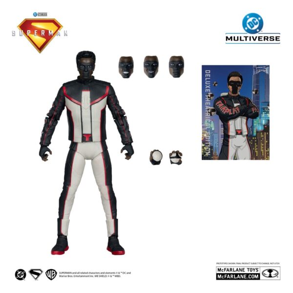 Superman (2025) DC Multiverse Deluxe Theatrical Edition Akció Figura Mr. Terrific (Red Platinum Edition) 18 cm