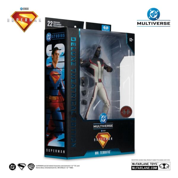 Superman (2025) DC Multiverse Deluxe Theatrical Edition Akció Figura Mr. Terrific (Red Platinum Edition) 18 cm