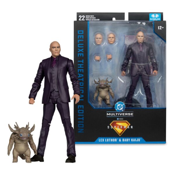 Superman (2025) DC Multiverse Deluxe Akció Figura Lex Luthor with Baby Kaiju (Deluxe Theatrical Edition) 18 cm