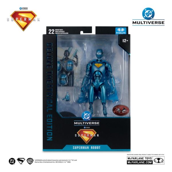 Superman (2025) DC Multiverse Deluxe Akció Figura Superman Robot (Red Platinum Edition) 18 cm