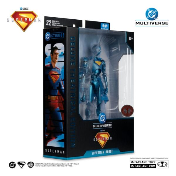 Superman (2025) DC Multiverse Deluxe Akció Figura Superman Robot (Red Platinum Edition) 18 cm