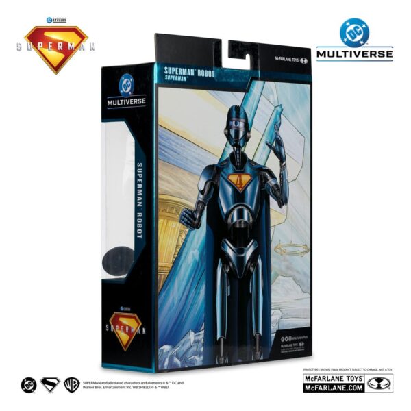 Superman (2025) DC Multiverse Deluxe Akció Figura Superman Robot (Red Platinum Edition) 18 cm