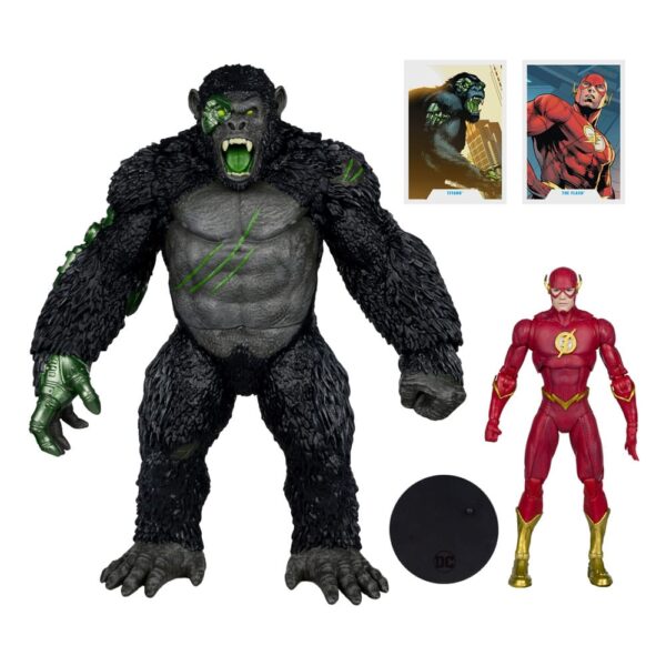 DC Multiverse Akció Figura 2-Pack Flash vs. Titano 18 cm