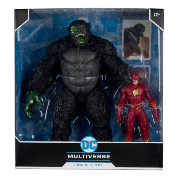 DC Multiverse Akció Figura 2-Pack Flash vs. Titano 18 cm