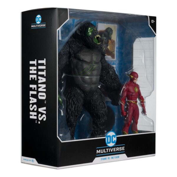 DC Multiverse Akció Figura 2-Pack Flash vs. Titano 18 cm