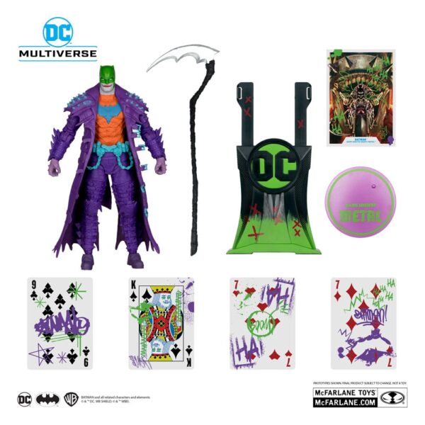 DC Multiverse Akció Figura Batman (Dark Nights: Death Metal) Jokerized (Gold Label) 18 cm