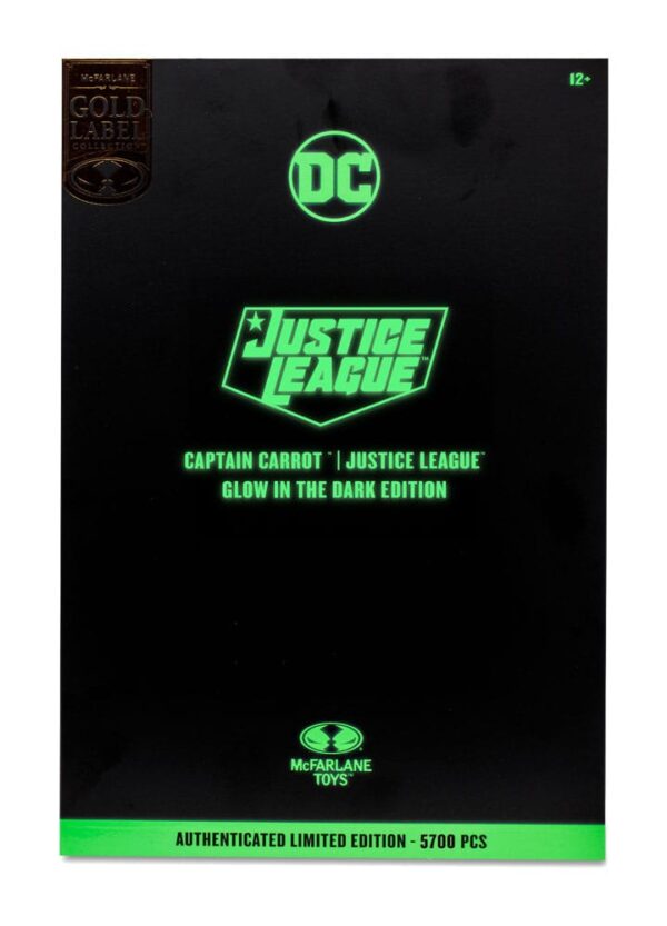 DC Multiverse Akció Figura Captain Carrot (Justice League Incarnate) Glow In The Dark Edition (Gold Label) 18 cm