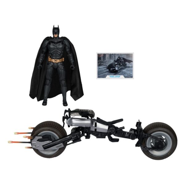 The Dark Knight DC Multiverse Akció Figura Járművel Batman & The Batpod 18 cm