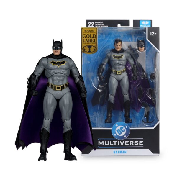 DC Rebirth DC Multiverse Akció Figura Batman (Gold Label) 18 cm
