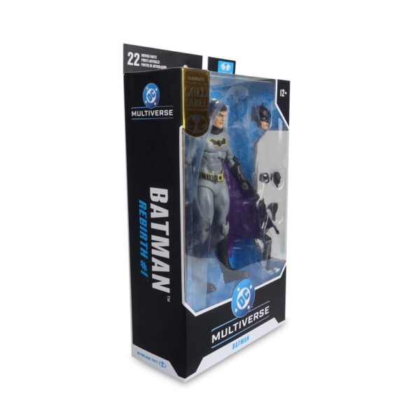 DC Rebirth DC Multiverse Akció Figura Batman (Gold Label) 18 cm