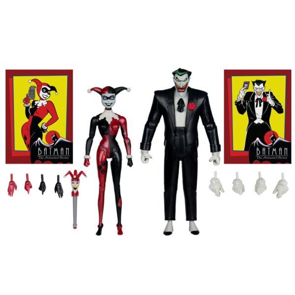 Batman: The Animated Series DC Direct Akció Figuras Harley Quinn & The Joker (Mad Love) (Gold Label) 18 cm