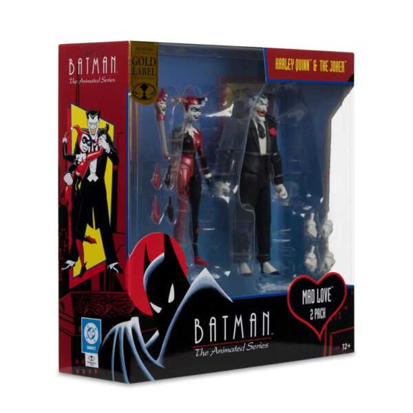 Batman: The Animated Series DC Direct Akció Figuras Harley Quinn & The Joker (Mad Love) (Gold Label) 18 cm
