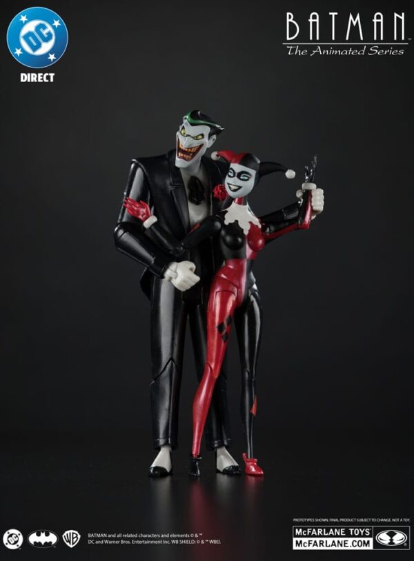 Batman: The Animated Series DC Direct Akció Figuras Harley Quinn & The Joker (Mad Love) (Gold Label) 18 cm