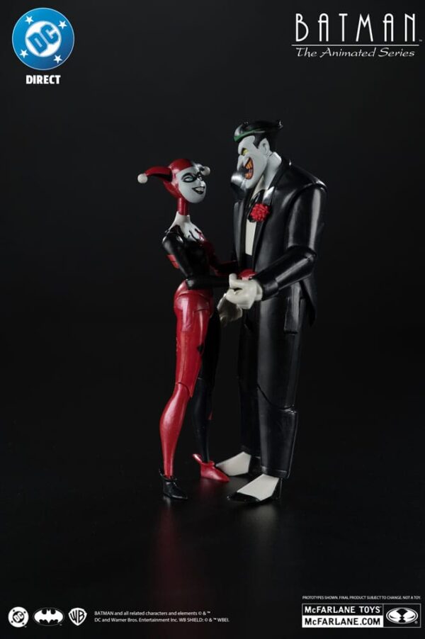 Batman: The Animated Series DC Direct Akció Figuras Harley Quinn & The Joker (Mad Love) (Gold Label) 18 cm