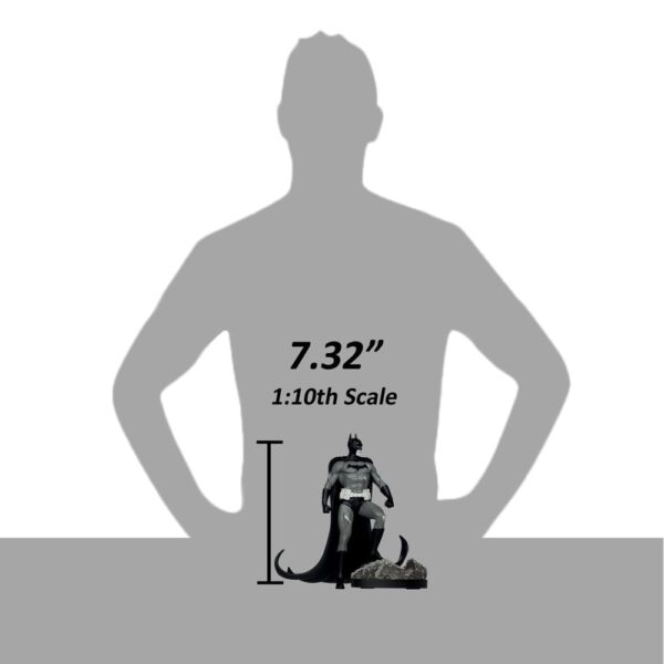 DC Direct Szobor 1/10 Batman by Bjorn Barends (Black White) 18 cm