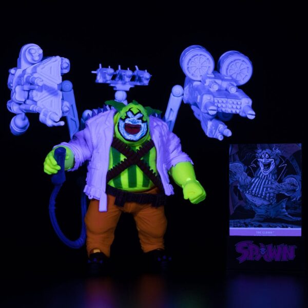 Spawn Akció Figura The Clown (Black Light Edition) (Gold Label) 30 cm