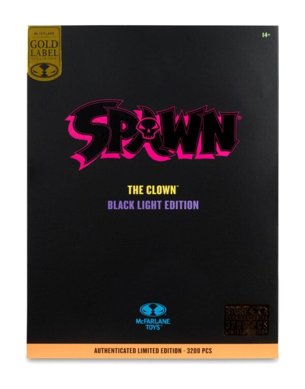 Spawn Akció Figura The Clown (Black Light Edition) (Gold Label) 30 cm